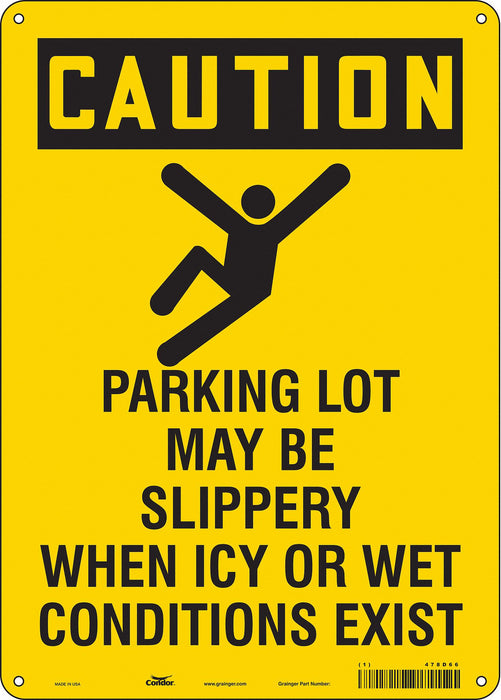 K1561 Safety Sign 14 inx10 in Polyethylene