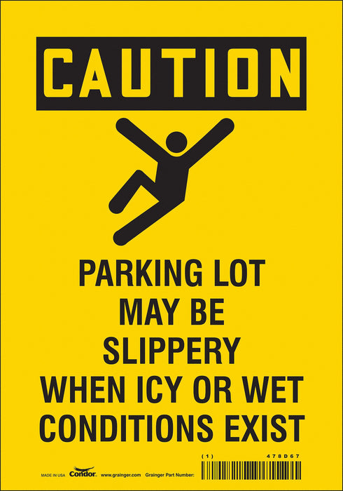 K1561 Safety Sign 10 inx7 in Vinyl