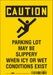 K1561 Safety Sign 10 inx7 in Vinyl