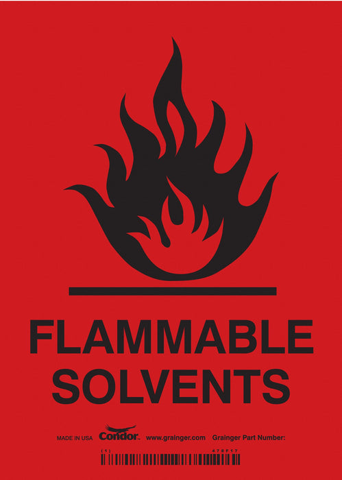 Safety Sign 7 inx5 in Vinyl
