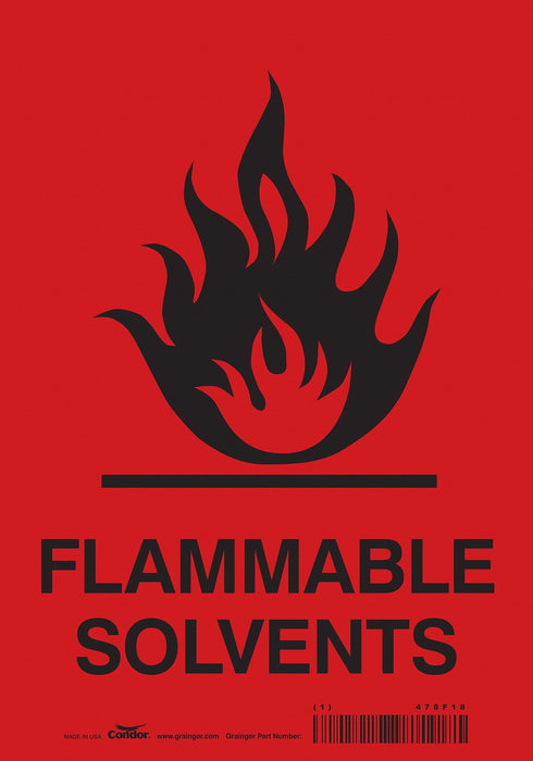Safety Sign 10 inx7 in Vinyl