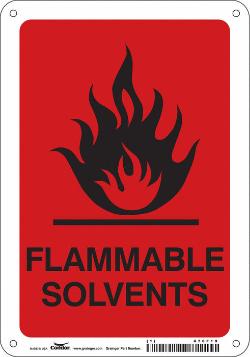 Safety Sign 10 inx7 in Aluminum