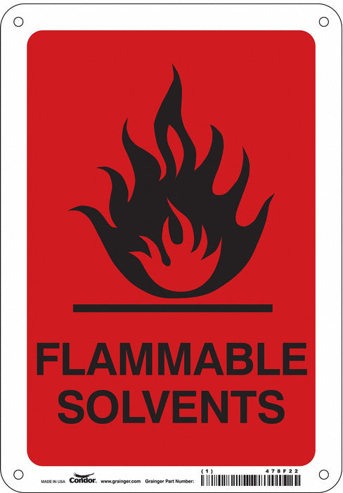 Safety Sign 10 in x 7 in Polyethylene