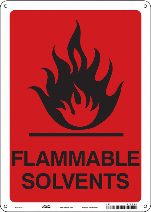 Safety Sign 14 in x 10 in Polyethylene