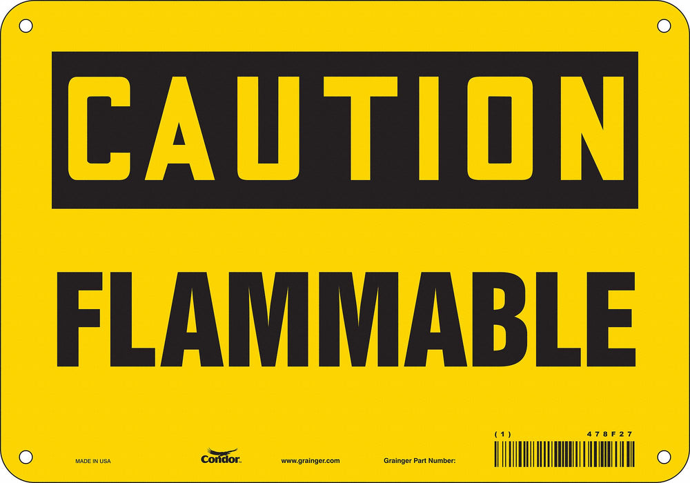 Safety Sign 7 inx10 in Polyethylene