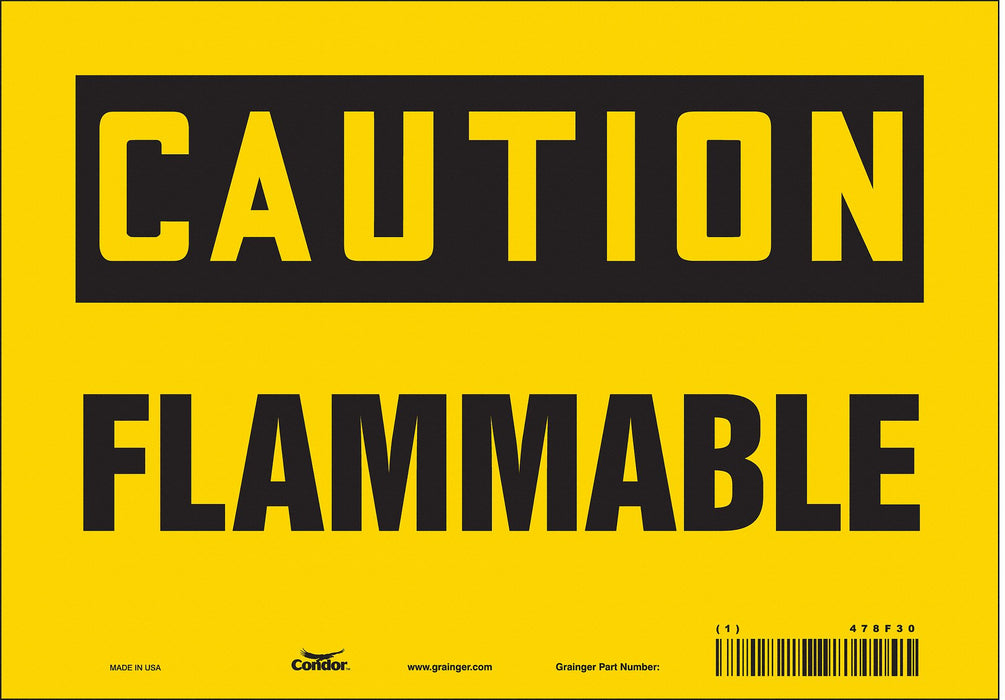 Safety Sign 7 inx10 in Vinyl