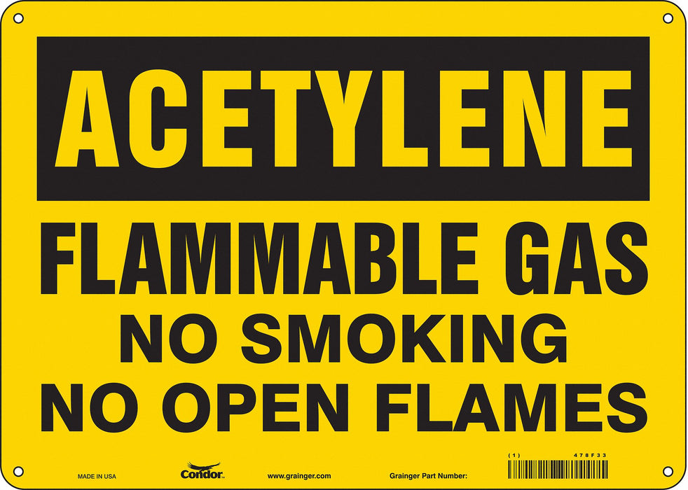J9360 Safety Sign 10 in x 14 in Aluminum