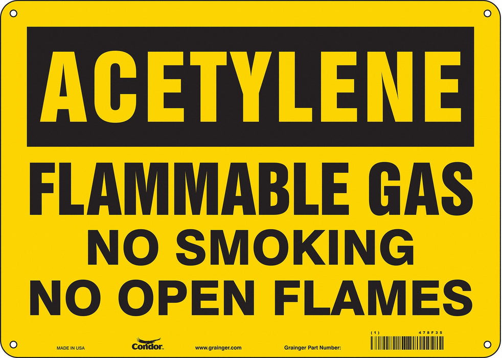 J9360 Safety Sign 10 in x 14 in Polyethylene