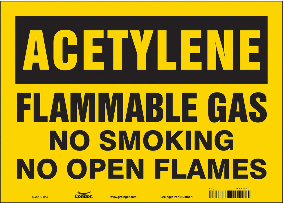 J9360 Safety Sign 10 inx14 in Vinyl