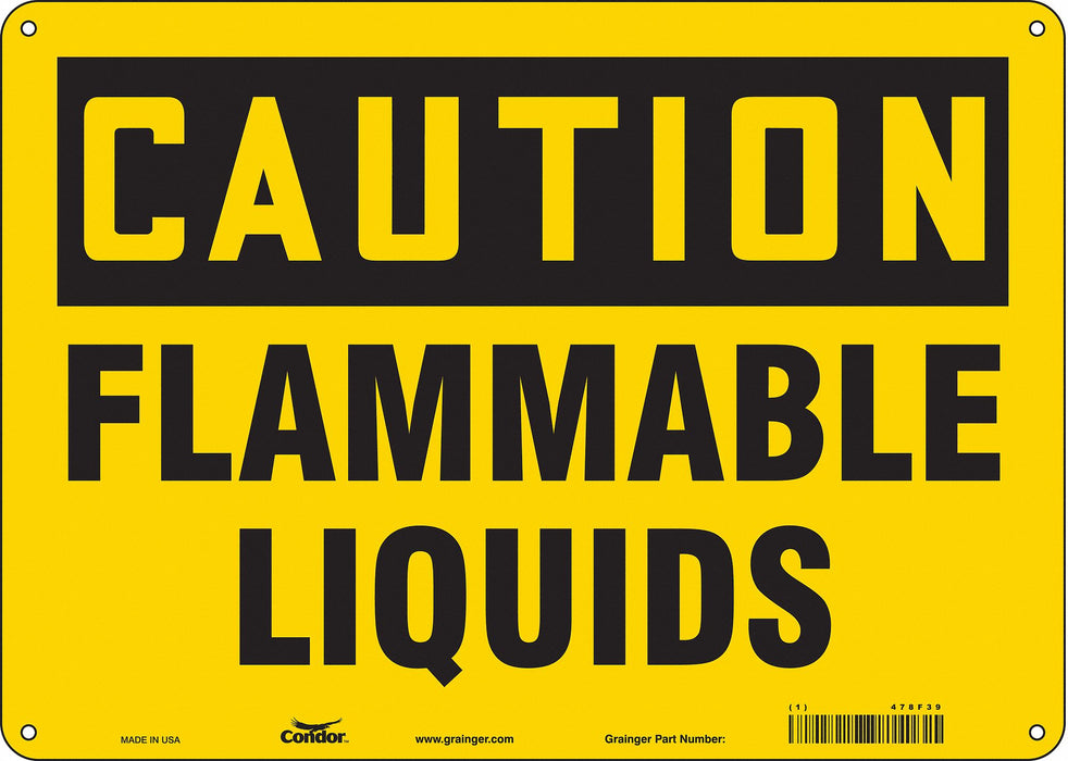 Safety Sign 10 inx14 in Aluminum
