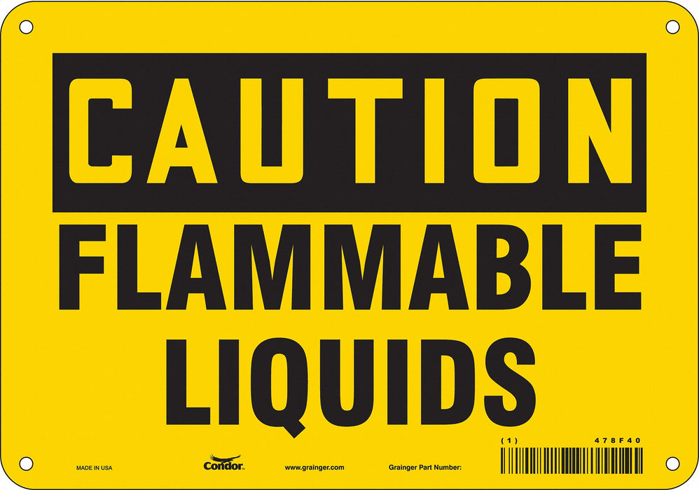 Safety Sign 7 inx10 in Polyethylene