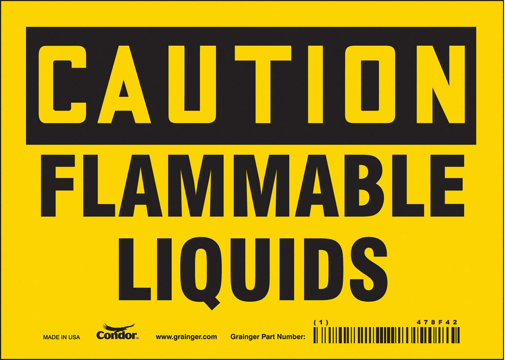 Safety Sign 5 inx7 in Vinyl