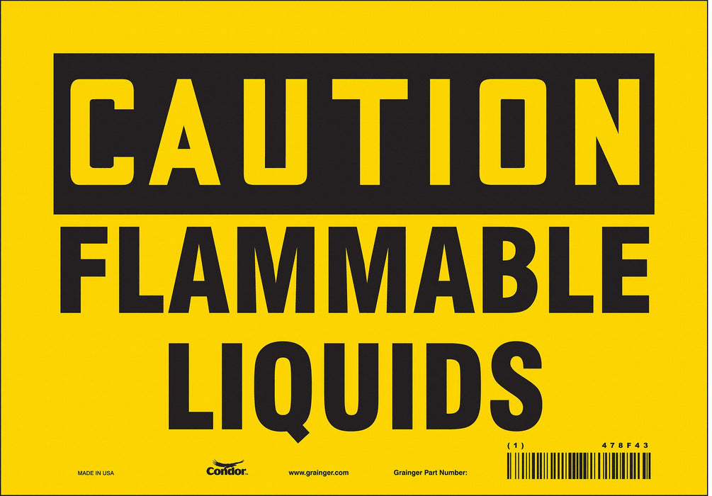 Safety Sign 7 inx10 in Vinyl