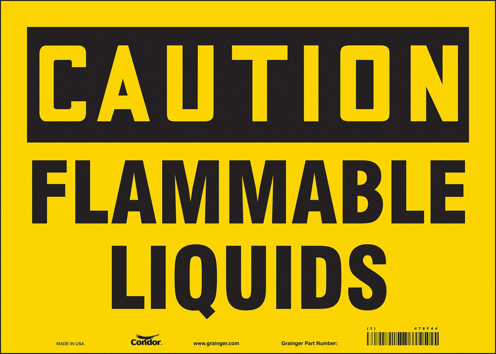 Safety Sign 10 inx14 in Vinyl