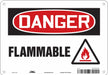 Danger Sign 7 in x 10 in Aluminum