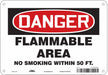 Danger Sign 7 in x 10 in Aluminum