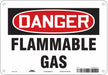 J6927 Danger Sign 7 in x 10 in Aluminum