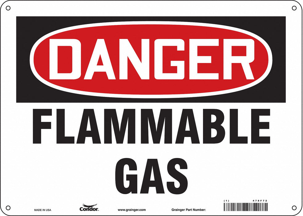 J6927 Safety Sign 10 inx14 in Aluminum