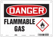 Danger Sign 7 in x 10 in Aluminum