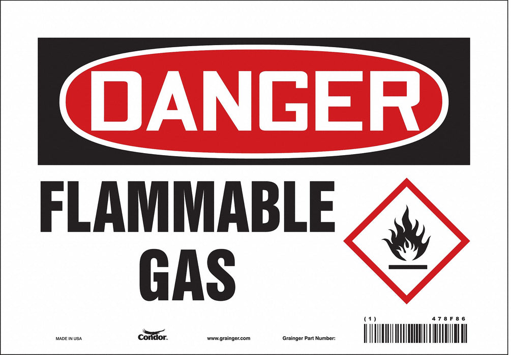 Safety Sign 7 inx10 in Vinyl