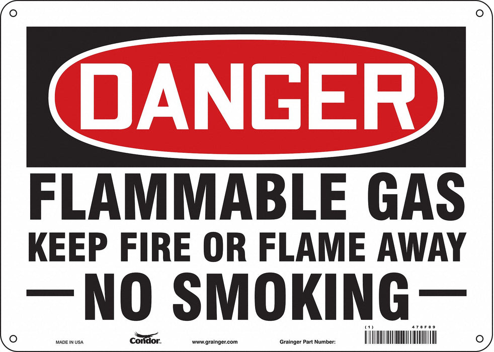 Safety Sign 10 inx14 in Aluminum