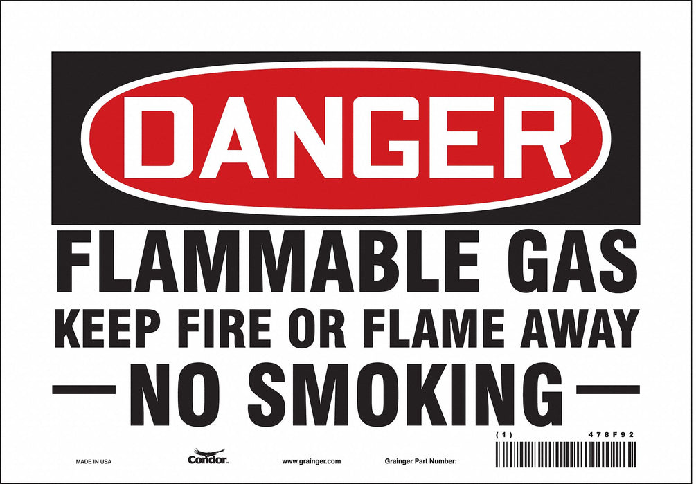 Safety Sign 7 inx10 in Vinyl