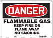 Safety Sign 10 in x 14 in Polyethylene