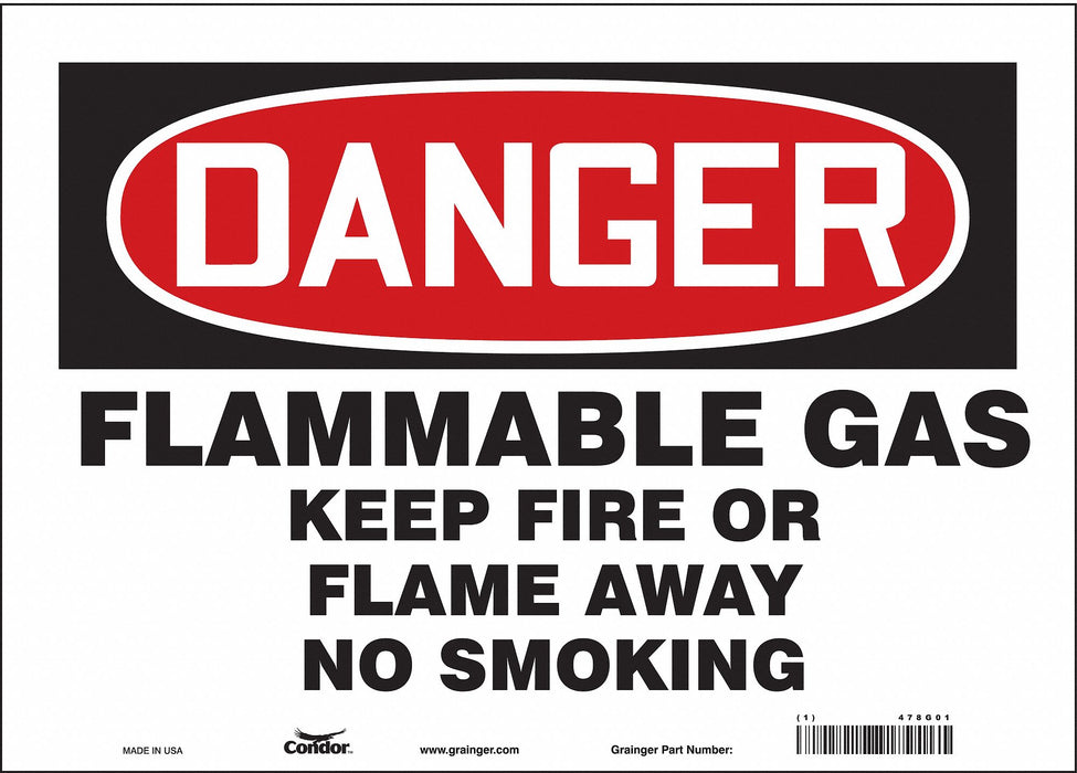 Safety Sign 10 inx14 in Vinyl