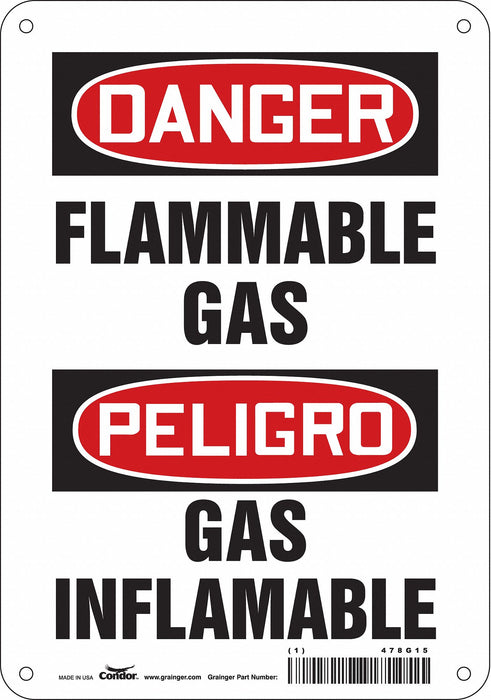 Safety Sign 10 inx7 in Aluminum