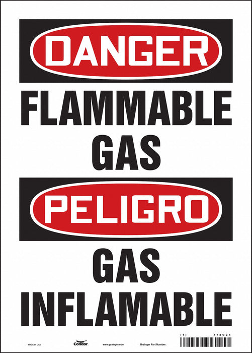 Safety Sign 14 in x 10 in Vinyl