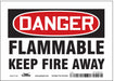 Safety Sign 5 inx7 in Vinyl