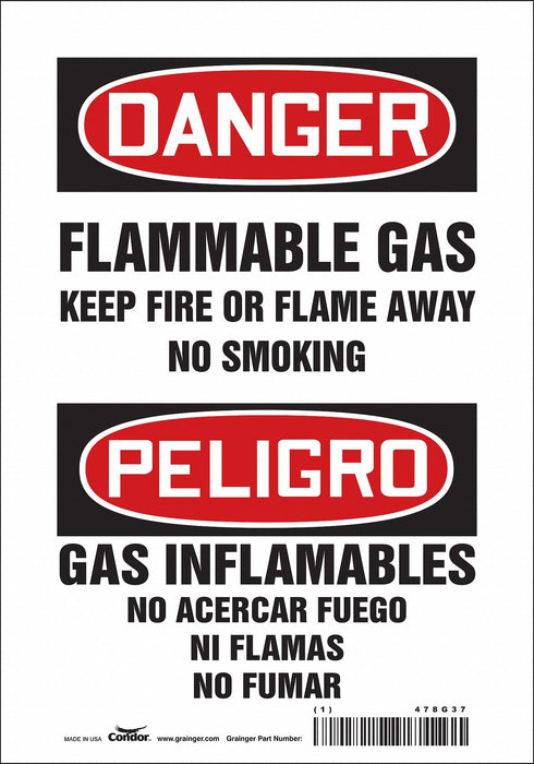 Safety Sign 10 in x 7 in Vinyl
