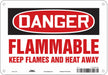Danger Sign 7 in x 10 in Aluminum