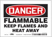 Safety Sign 5 in x 7 in Vinyl