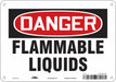 Danger Sign 7 in x 10 in Aluminum