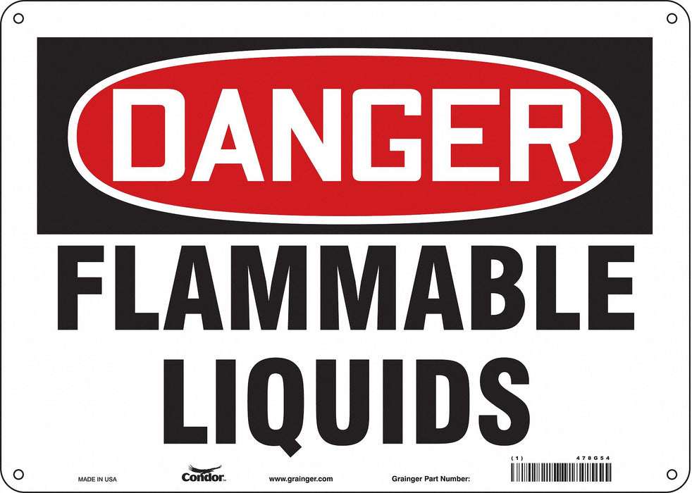 Safety Sign 10 inx14 in Aluminum