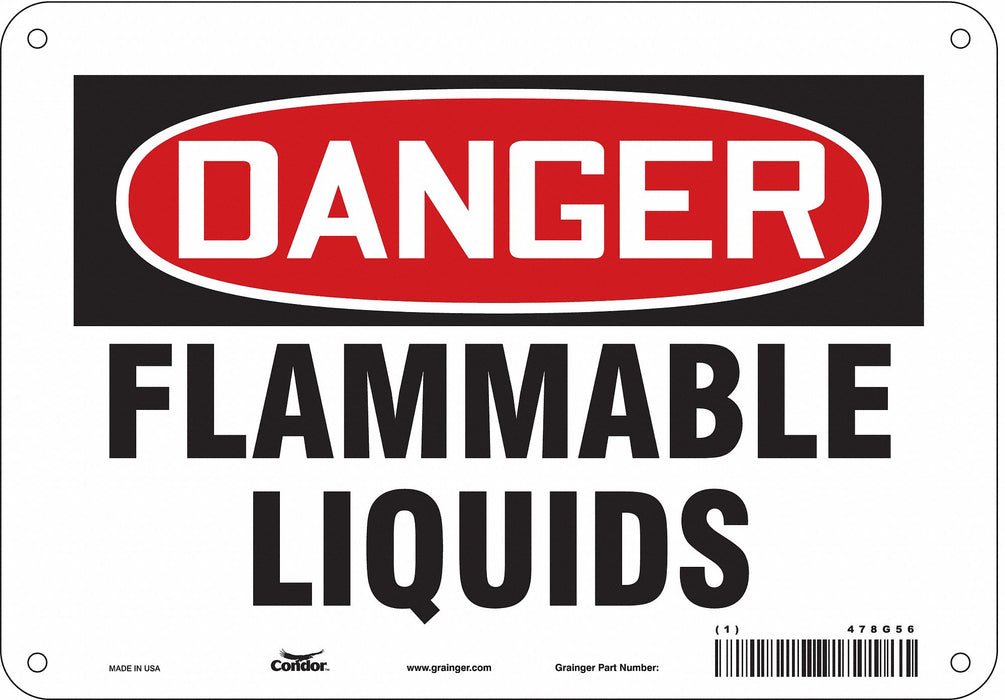 Safety Sign 7 inx10 in Polyethylene