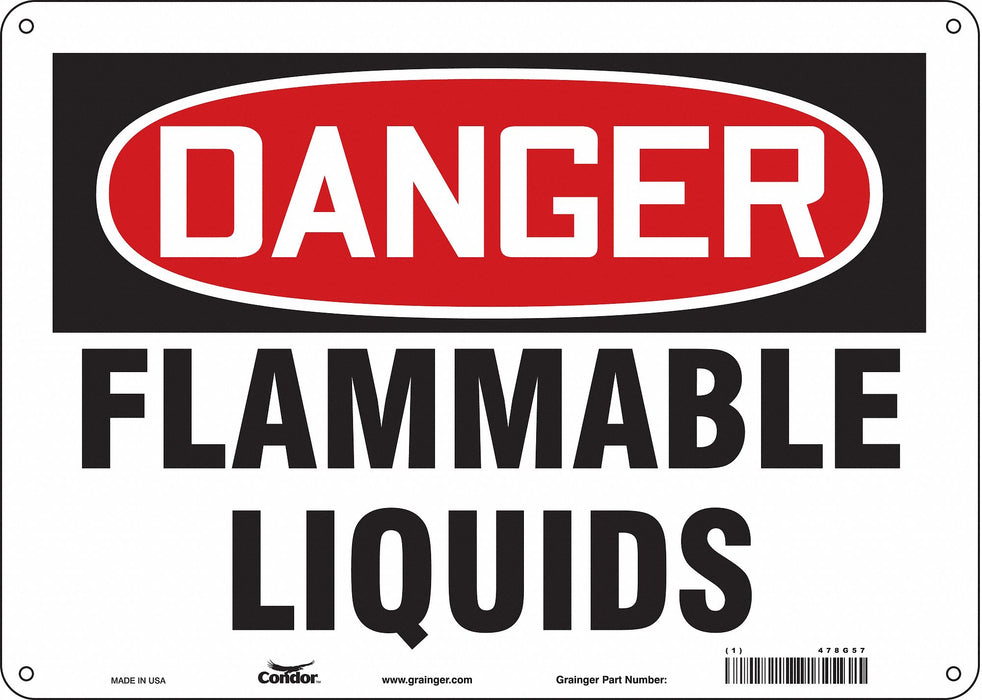 Safety Sign 10 inx14 in Polyethylene