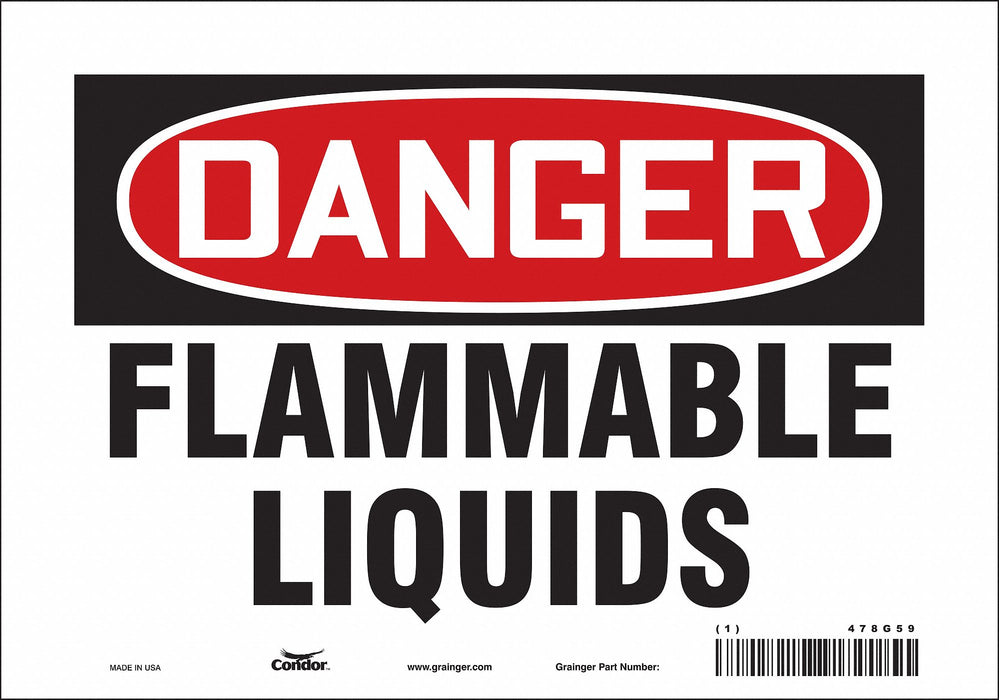 Safety Sign 7 inx10 in Vinyl
