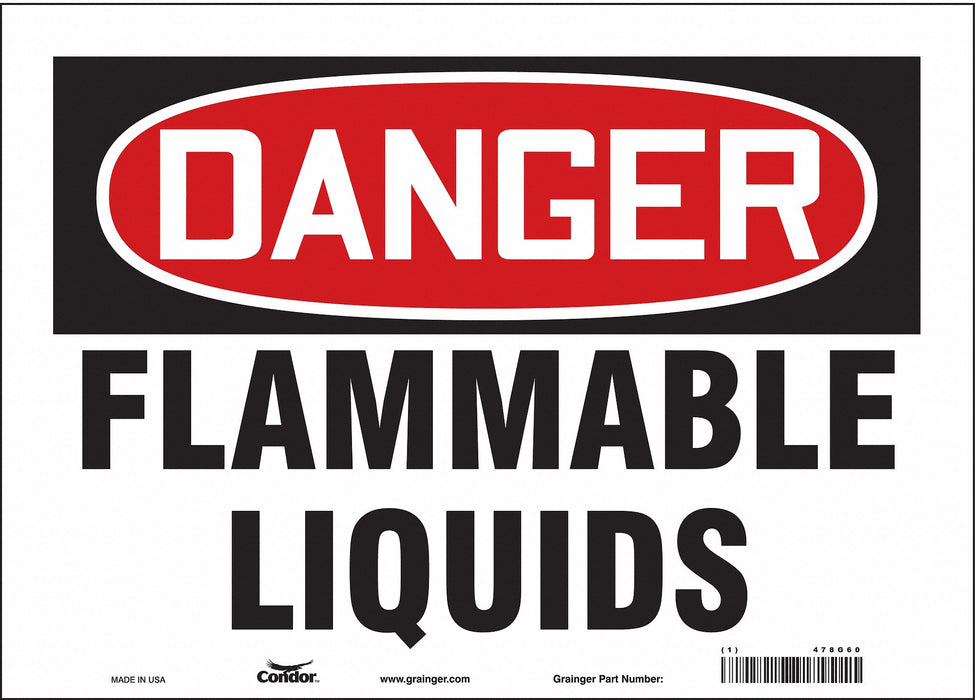 Safety Sign 10 inx14 in Vinyl