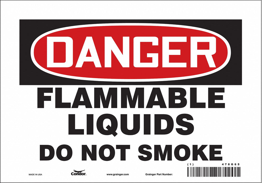 Safety Sign 7 inx10 in Vinyl