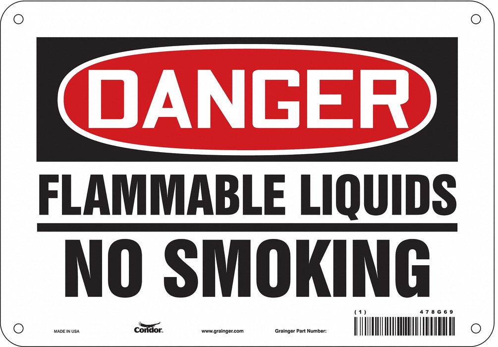 Safety Sign 7 inx10 in Polyethylene