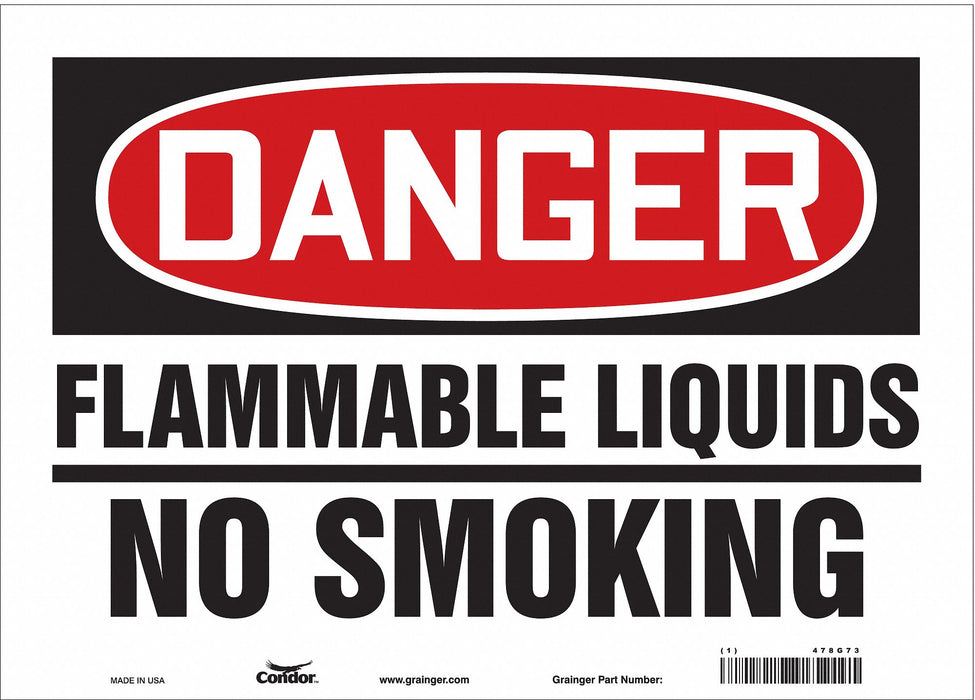 Safety Sign 10 in x 14 in Vinyl