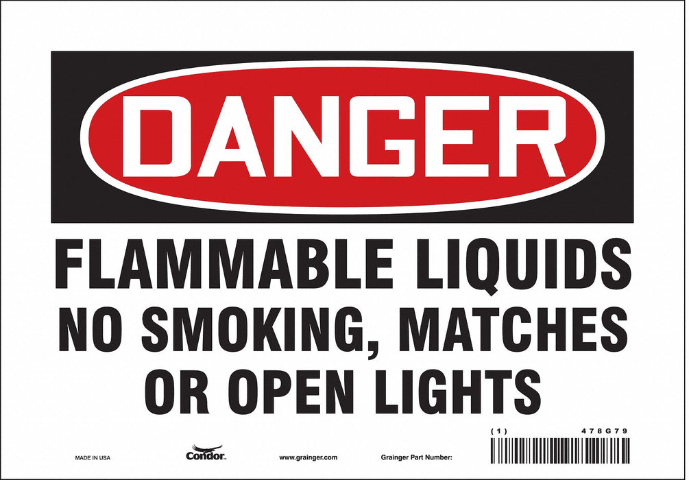 Safety Sign 7 in x 10 in Vinyl