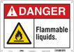 Safety Sign 10 inx14 in Polyethylene