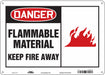 Safety Sign 10 inx14 in Polyethylene