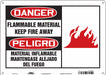 Safety Sign 10 inx14 in Polyethylene
