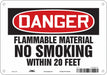 Danger Sign 7 in x 10 in Aluminum