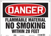 Safety Sign 10 in x 14 in Polyethylene