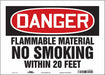 Safety Sign 10 in x 14 in Vinyl